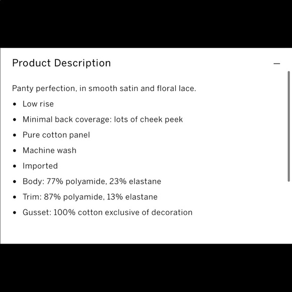 🎀Dream angels 🎀satin and lace panty 📍LAST one📍 - Picture 6 of 6